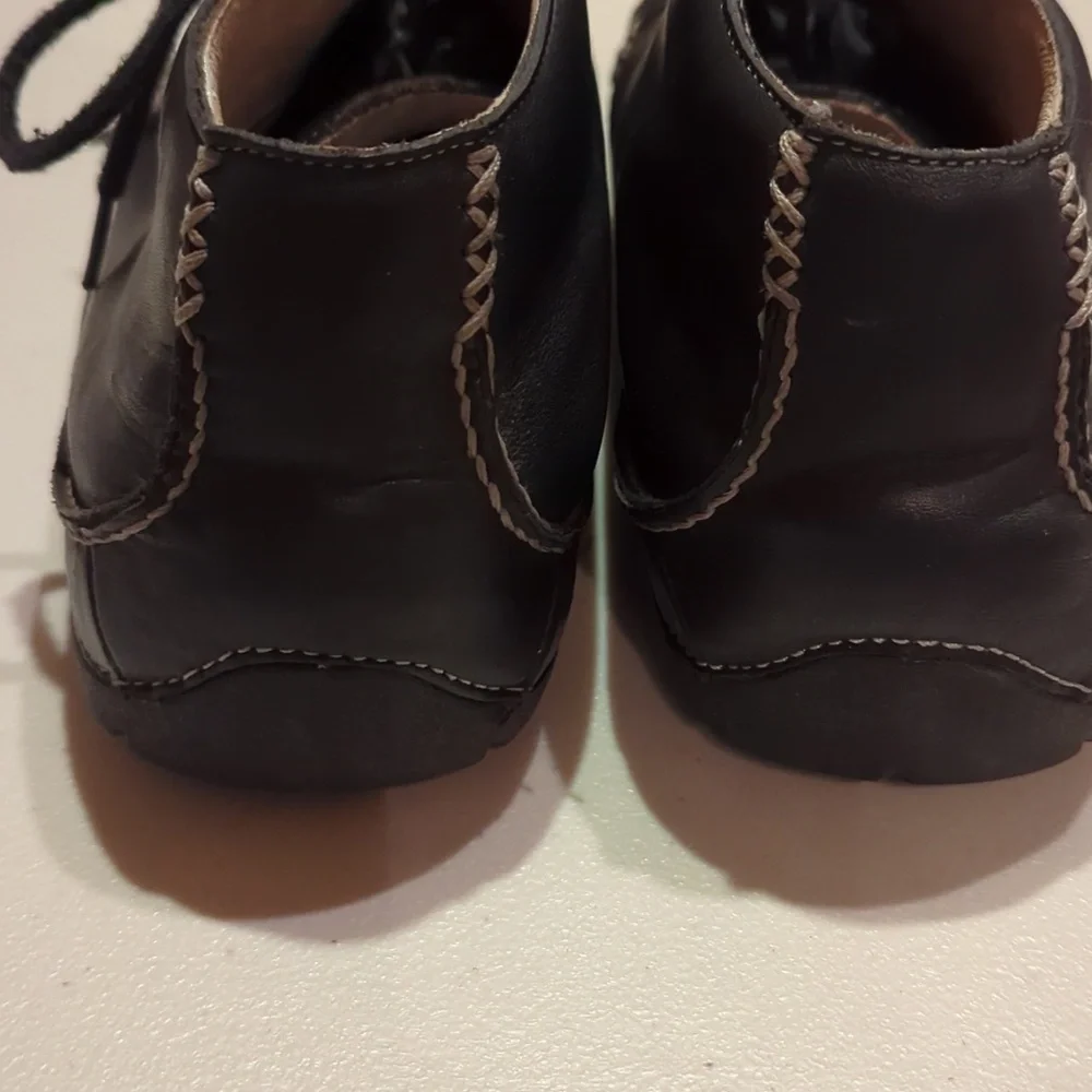 Aetrex, Zumfoot, black leather shoe/ boots. Size 10